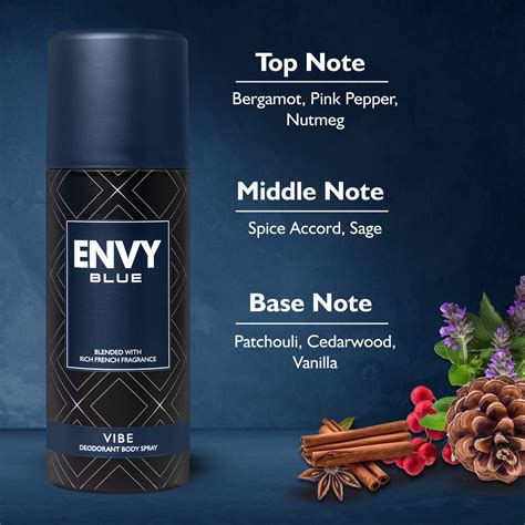 ENVY Blue Vibe Deodorant Spray For Men - 165ml