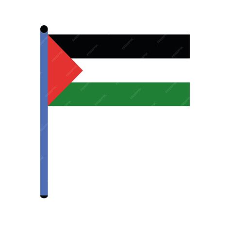 Premium Vector | Palestine flag color art
