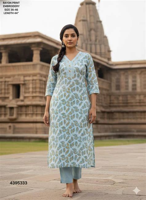 Naisha K 491 Designer Rayon Casual Wear Kurti Collection