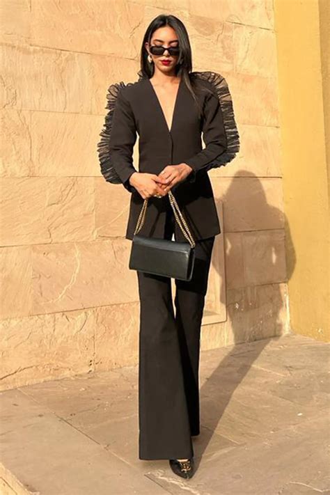 Statement black coord blazer – Puneetkapoorlabel