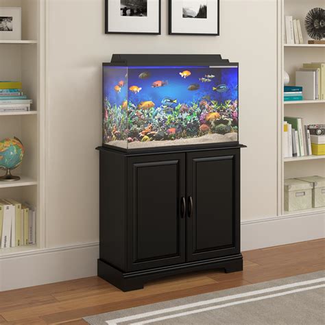 Dorel Harbor Black 29 - 37 Gallon Aquarium Stand