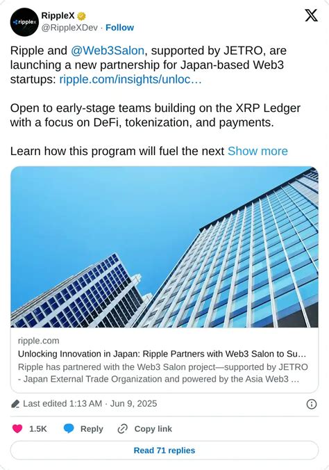 瑞波转向日本推进Web3与DeFi，XRP的看涨趋势依然持续 - 0x资讯