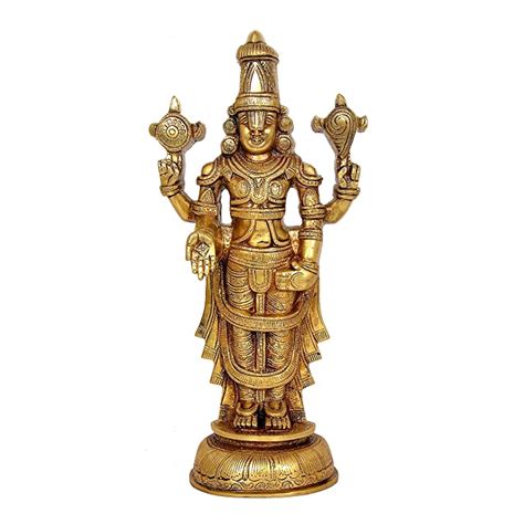 Buy Dattatreya Lord Venkateshvara as Tirupati Balaji Brass Statue ...