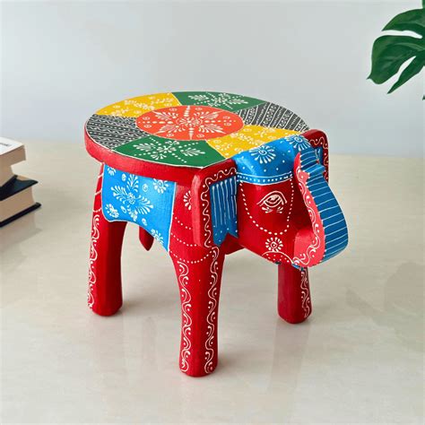 Red Elephant Candle Holder Set | Handcrafted Decorative Pieces