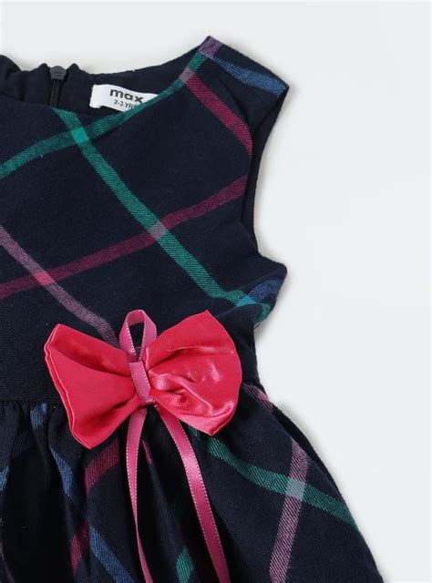 Buy Girls Checked Fit & Flare Dress Online at just Rs. 799.0 ...
