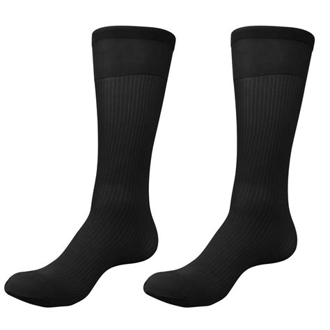 Mens Thin Dress Socks Silk Sheer Business Socks Soft Nylon Work Trouser ...