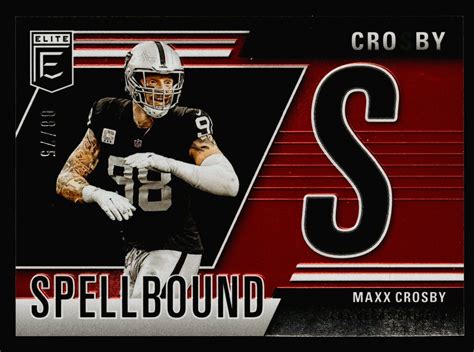2024 Panini Donruss Elite Maxx Crosby #24 for sale | eBay