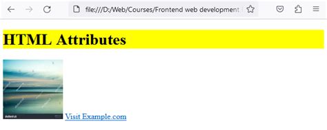 Image result for HTML Attrubute