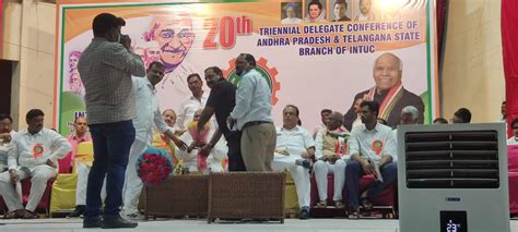 intuc-trinnial-conference-इंटक का राष्ट्रीय कांफ्रेंस हैदराबाद में ...