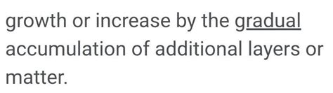 Meaning of accretion - Brainly.in