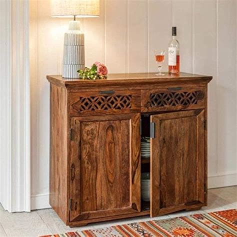 WoodPro Solid Wood Side Board Cabinet for Living Room |Reception ...