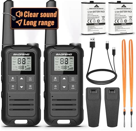 Amazon.com: Baofeng Walkie Talkies F22 Long Range Walkie Talkies for ...
