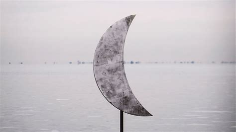 Wallpaper sculpture, moon, water hd, picture, image