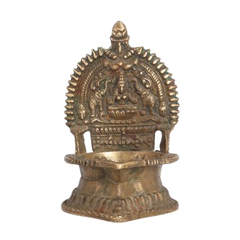 Beautiful Gajalakshmi Lamp for God Worship