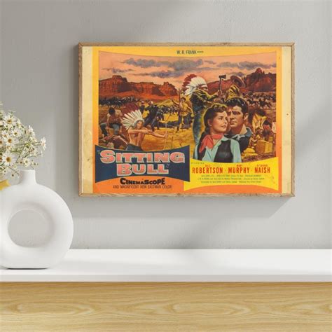 Vintage Sitting Bull Movie Poster #1 (1954) – Western Film Art, Native ...