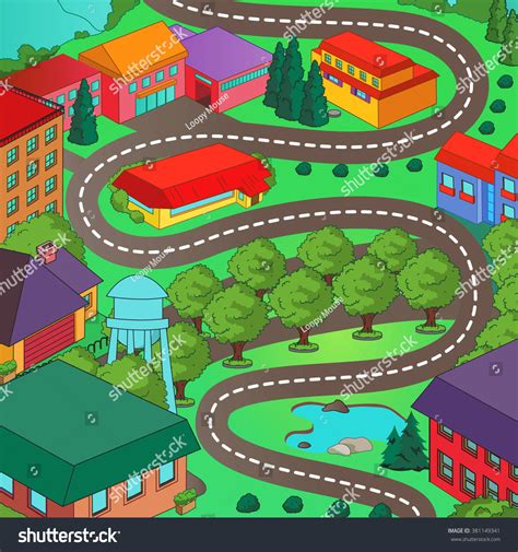 Cartoon Map Home 的图像结果