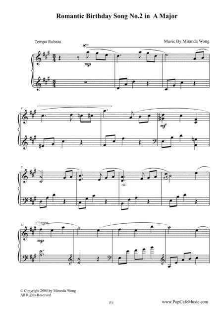 Stevie Wonder Happy Birthday Piano Sheet Music : Pin on Sheet Music ...
