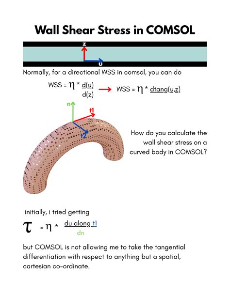directional Wall Shear Stress in a 3D body