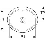Geberit VariForm under-countertop washbasin, oval | Geberit product ...