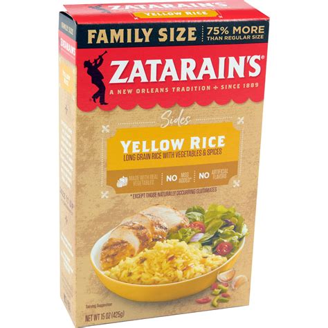 Zatarain,S Family Size Yellow Rice, 15 Oz (Pack Of 12) - Walmart.com