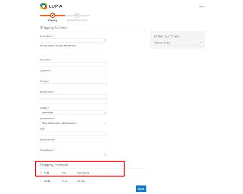 Shipping Progress Bar