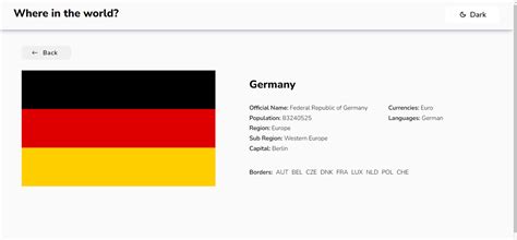 Rest Countries API with Python 的图像结果