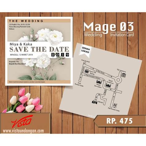 Promo Undangan nikah blanko MAGE 03 DIY Print - Kota Semarang - Vista ...
