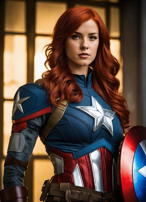 Lexica AI - Female Captain America 3 - 11-1-23 by steshu87 on DeviantArt