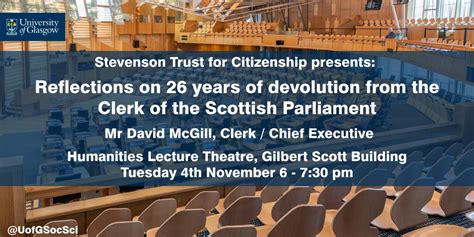 Reflections on 26 years of devolution in the Scottish Parliament ...