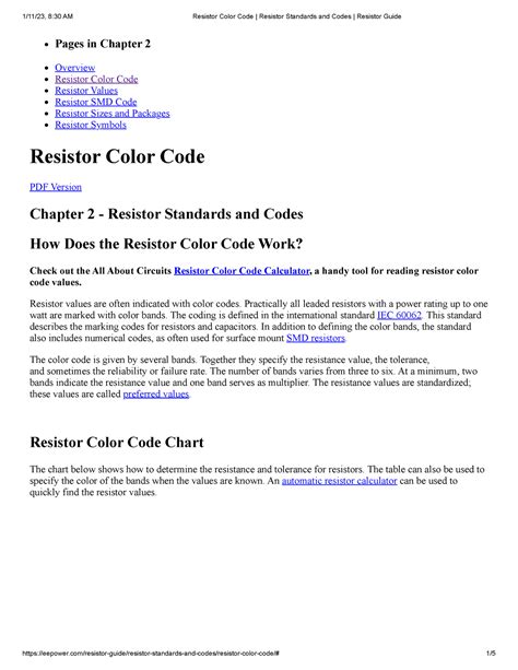 Resistor Code 的图像结果
