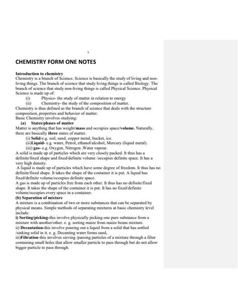 Image result for Chemistry Form 1 Tutorials