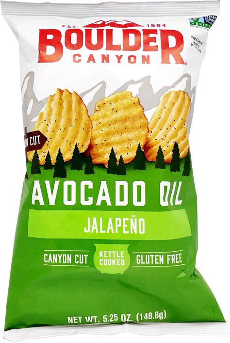 Amazon.com: Boulder Canyon Kettle Cooked Potato Chips, Cooked in 100% ...