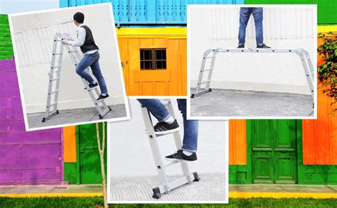 Bigapple Foldable and Ajustable Multipurpose Aluminium Ladder 4X3 for ...