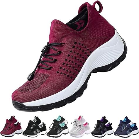 CHICVOMEY Orthopedic Shoes for Women's Arch Support Sneakers Breathable ...