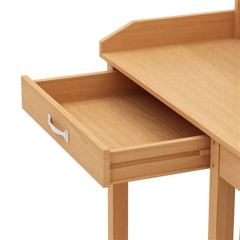 FUFU&GAGA Wooden Potting Bench Tables 40.8-in x 47.2-in x 15.9-in Wood ...