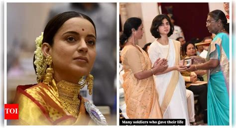 Kangana pays tribute to Captain Anshuman Singh’s widow - Varient - News ...