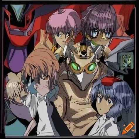 Robotic messiah in a 2000s anime art style on Craiyon