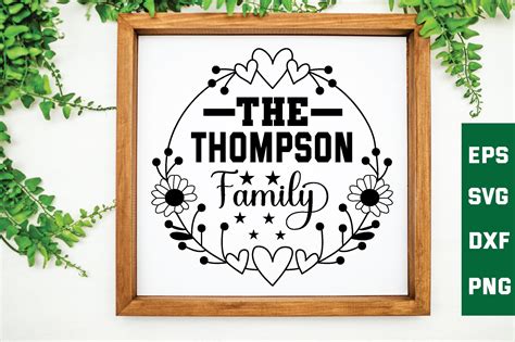 The Thompson Family Svg Graphic by smart design · Creative Fabrica