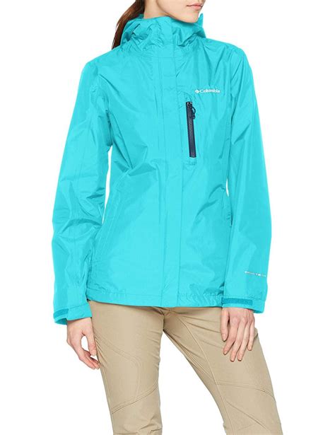 Womens Lined Rain Jacket Raincoat With Hood Columbia Arcadia Long ...