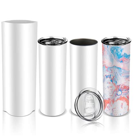 Buy XccMe 30oz Straight Skinny Sublimation Tumblers,4PACK Stainless ...