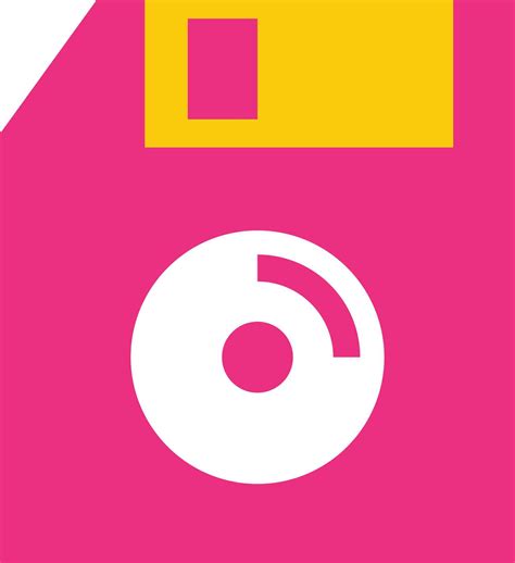 diskette icon. Compact disc sign. Flat design style. Vintage icon. 1990-2000 storage drives ...