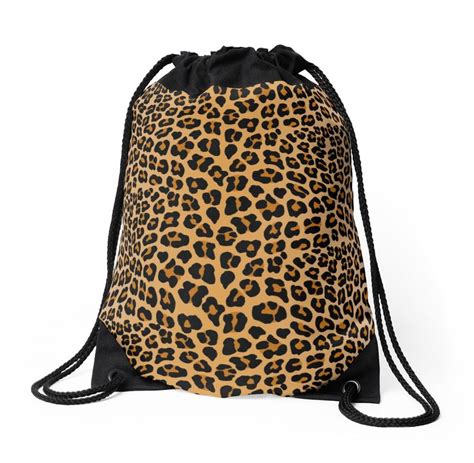 Image result for Leopard Print Drawstring Flannel Bag