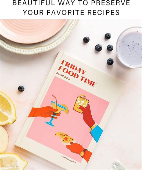 Lamare Blank Recipe Book to Write in your Own Recipes, Cute Empty Cook ...