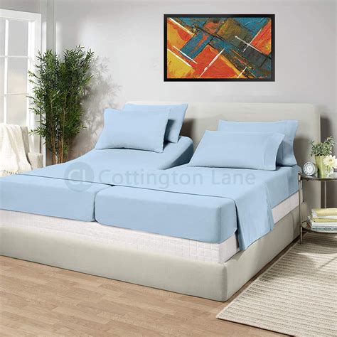 Amazon.com: Split California King Sheets Sets for Adjustable Beds ...