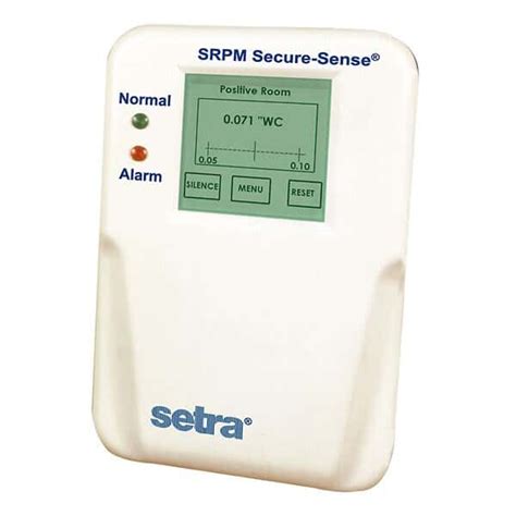 Setra SRPM-001WB-V1-E Room Pressure Monitor/Alarm, +/-1" WC, 120/240 ...