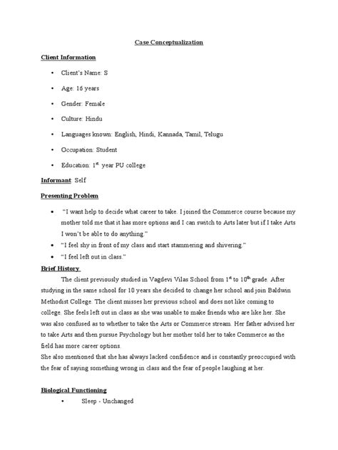 Image result for Dynamic Case Conceptualization Paper Example