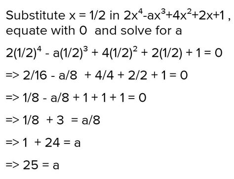Determine the value of a for which the polynomial a * x ^ 6 - 25x ^ 3 ...