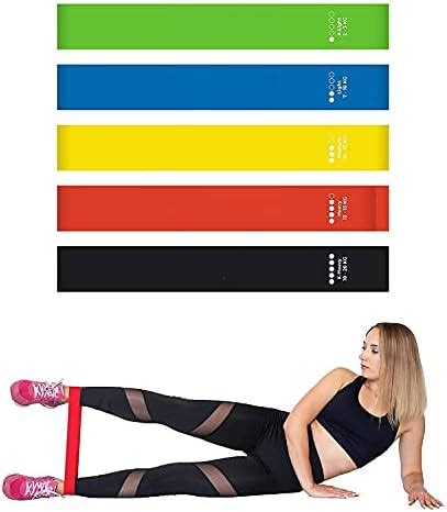 K&B Traders Resistance Bands Mini Loop (Set of 5) Perfect for Toning ...