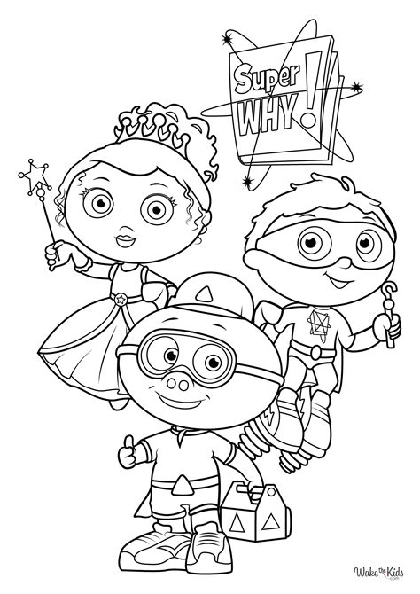 Super Why! Coloring Pages (Free Printable PDFs) | WakeTheKids