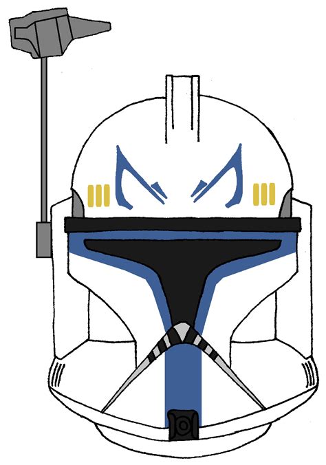Clone Trooper Captain Rex's Helmet 1 | Star wars clone wars, Star wars ...
